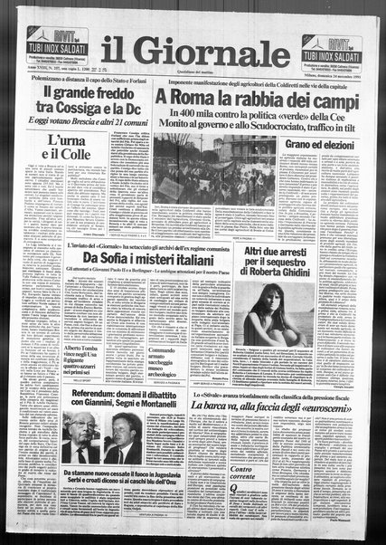 Il giornale : quotidiano del mattino